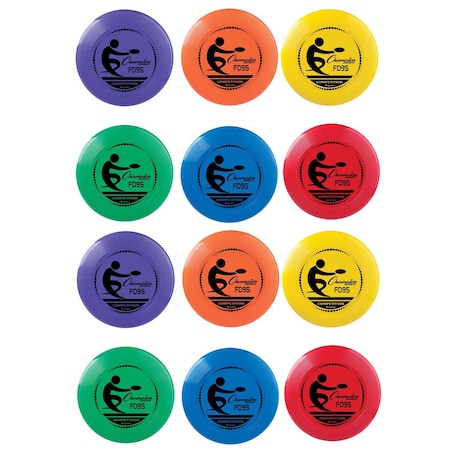 Champion Sports Competition Plastic Disc, 95 Gram, 12PK FD95